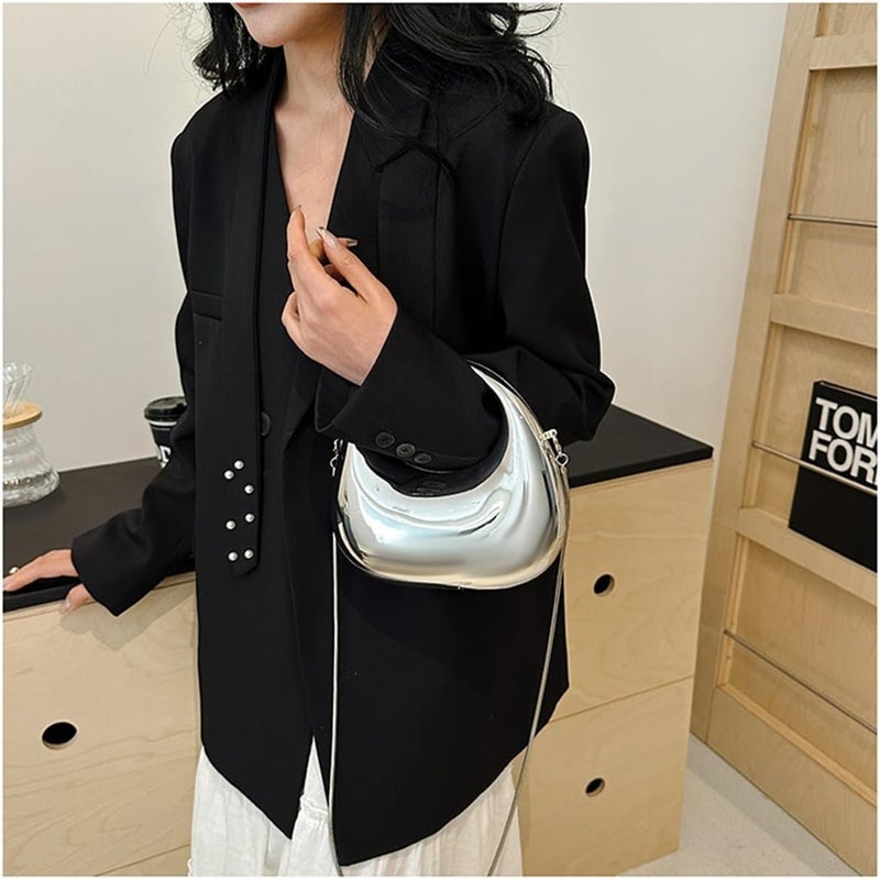 GSYPS Acrylic Handbags for Women Cute Acrylic Clutch Small Unique Purse Trendy Metal Evening Bag for Party Cocktail - Image 5